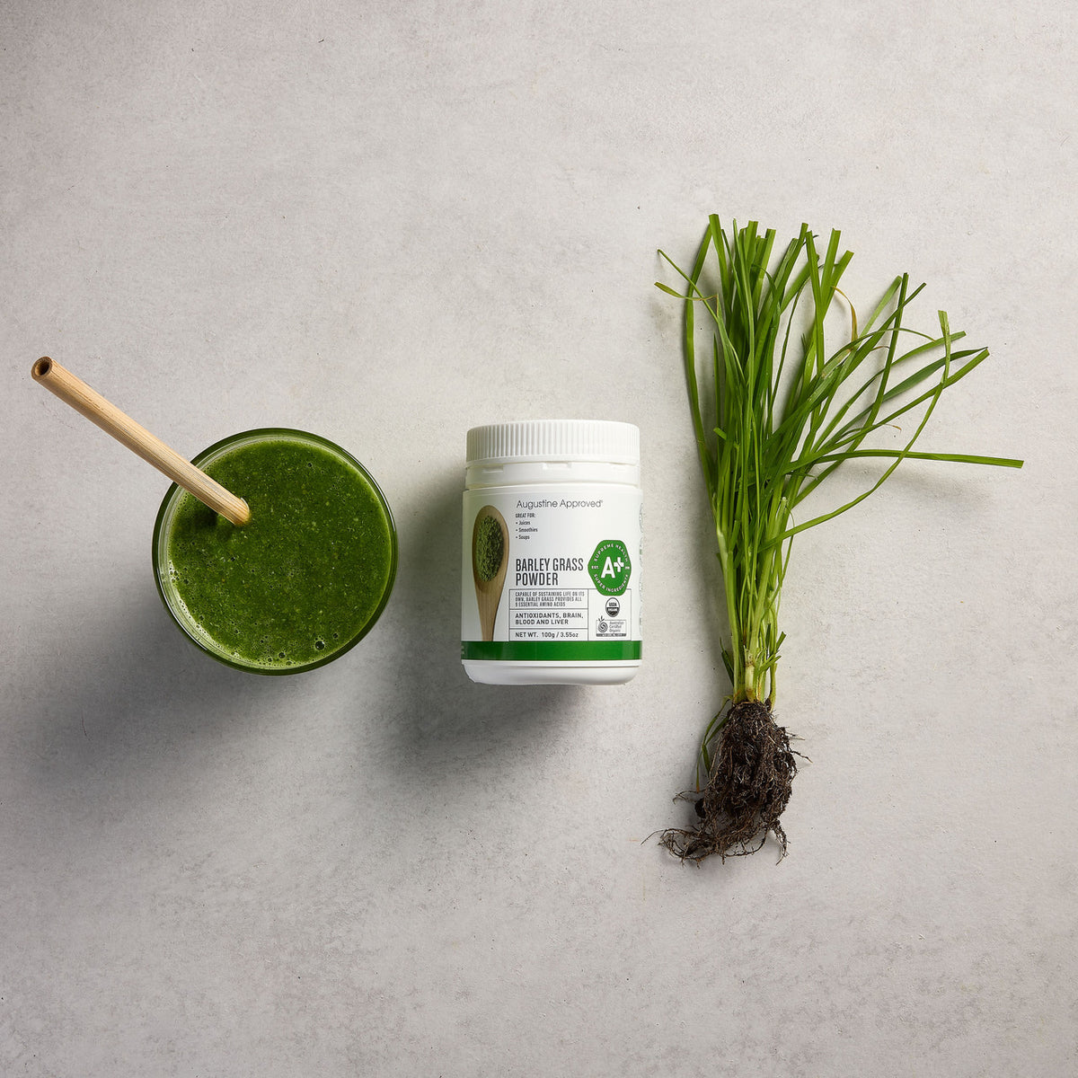 Organic Barley Grass Powder 100g – Augustine Approved